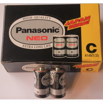Panasonic 黑樂聲碳性電池 C 中電 2粒